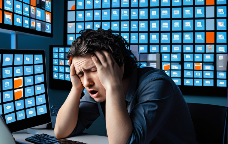 **Image Prompt 1 (Problem):** A person (gender-neutral, diverse) appears visibly exhausted and overwhelmed, surrounded by an endless cascade of glowing digital screens, pop-up notifications, and virtual meeting windows that blur the lines between work and personal life. Their expression conveys stress, fatigue, and a sense of being trapped by constant digital demands, embodying tech fatigue and burnout. Dynamic, slightly chaotic composition with a somber color palette.